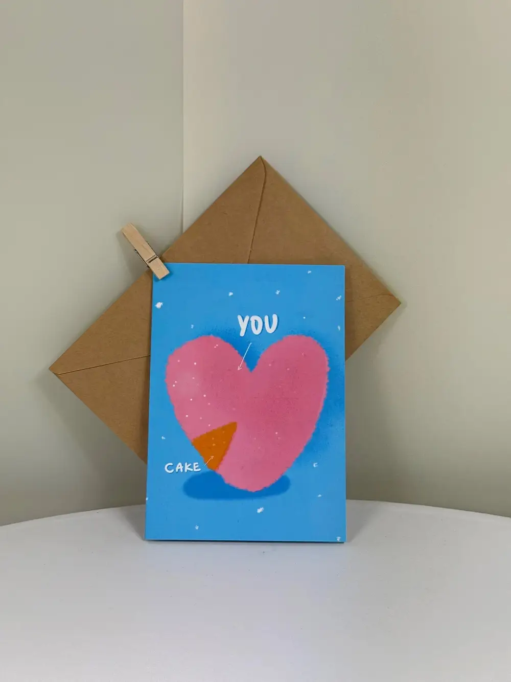Открытка с конвертом "YOU CAKE" — Цветоптторг